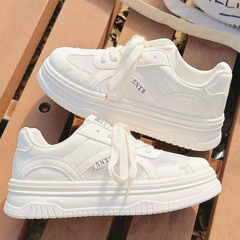 Ballet Style Puff Little White Shoes Women's Summer New Mesh Thin Lightweight with Skirt Bread Shoes