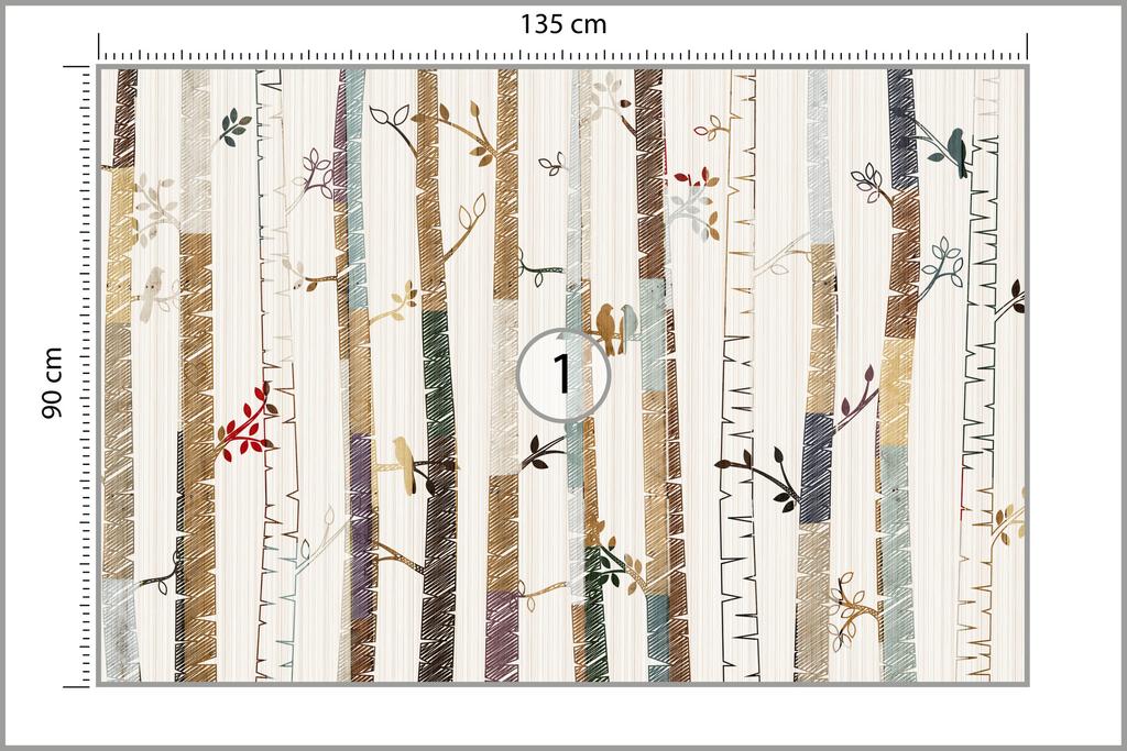 Photomural Forest Structural Vinyl 135x90