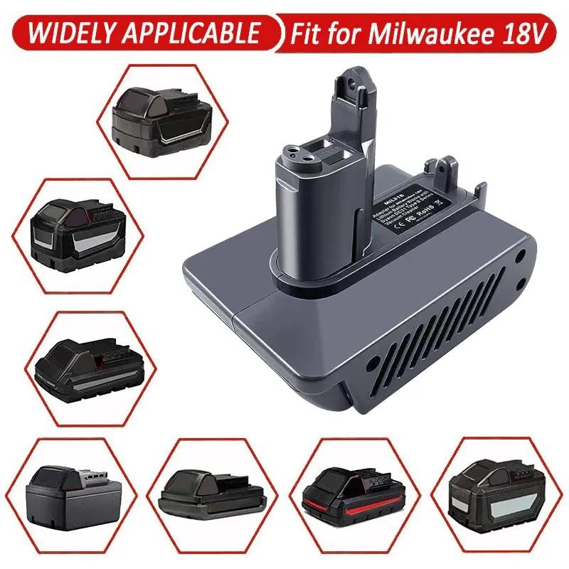 Conversion Adapter For Dewalt For Makita/Milwaukee 18V Li-ion Battery Convert to For Dyson Type A / Type B Animal Vacuum Cleaner
