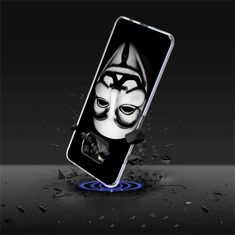 Anonymous V Mask Case Phone Cover for Xiaomi Redmi Note 10 9 9S 8 8T 7 5 Pro Mi 12T 11T 10T 9T 12 11 Lite A3 A2 Trend Fundas Mi