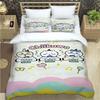 Cartoon Chiikawa Pattern Quilt Cover With Pillowcases 3D Digital Printed Bedding Set Twin Full Queen King Christmas Gift