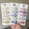 5 stuks Clips Set voor Meisjes Haaraccessoires Zoete Print Pony Haarclip Meisjes Barrette Ins Stijl Margriet Haarklem