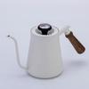 Hot Sale 304 Stainless Steel Brushed Jug Wood Handle Gooseneck Spout Coffee Kettle Drip Coffee Pour-over Pot For Home Use