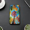 Colorful L-Leaves Phone Case For Samsung S25,S24,S21,S22,S23,S30,Ultra,S20,Plus,Fe,Lite,Note,10,Black Cover