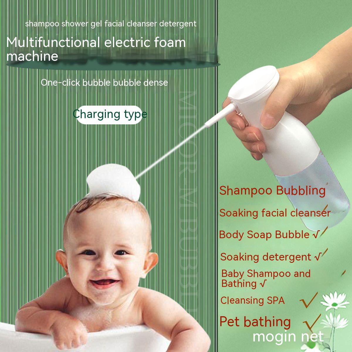 

Электрический барботер Шампунь-гель для душа Очищающее средство для лица Барботер-мусс Пенящаяся бутылка