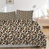 3Pcs Leopard Print Printed Bedding Set, Breathable And Soft, Machine Washable, Christmas Gift, Suitable for Bedroom Decoration, 15206