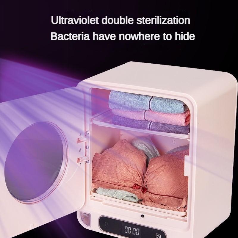 120W Portable Folding Underwear Drying Box UV Disinfection Cabinet Household Clothes Fast Drying Machine 300*230*370mm