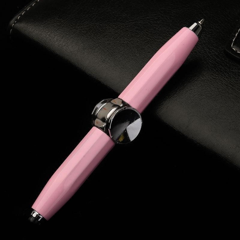 Multipurpose Light-Up Spinning Ballpoint Pen - Creative Metal Spinner for Stress Relief