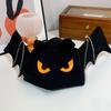 Halloween Cute Black Bat Plush Hat with Big Wings for Cosplay & Photos
