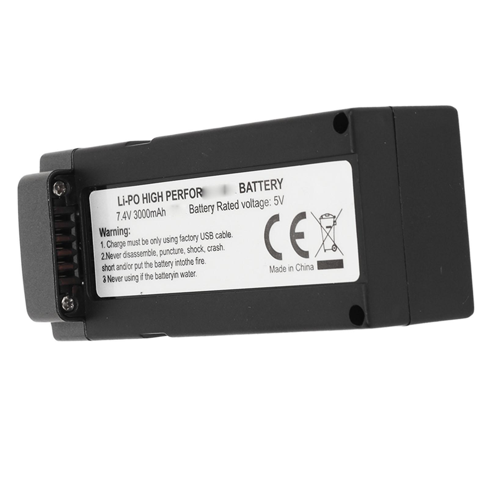 

Акумулятор для дрона 7.4V 3000mah Захист від перерозряду Захист від короткого замикання Літієвий акумулятор для дрона для LYERC L600