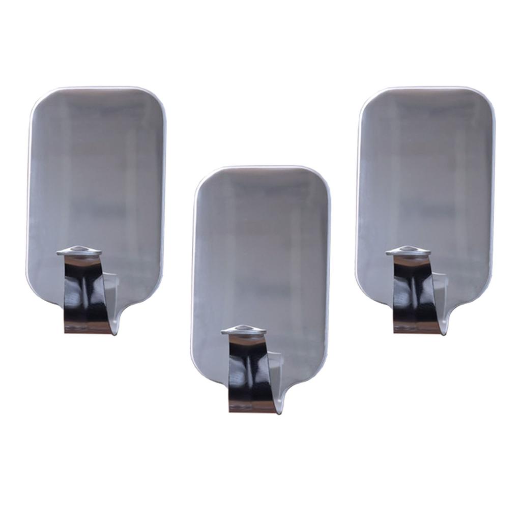 Stainless Steel Adhesive Hook Multifunctional 1.5kg Load Bearing Stick On Wall Hangers for Kitchen