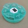 7 Compartments 7-Day Pill Organizer Large Capacity Timed Reminder Medication Box  Home