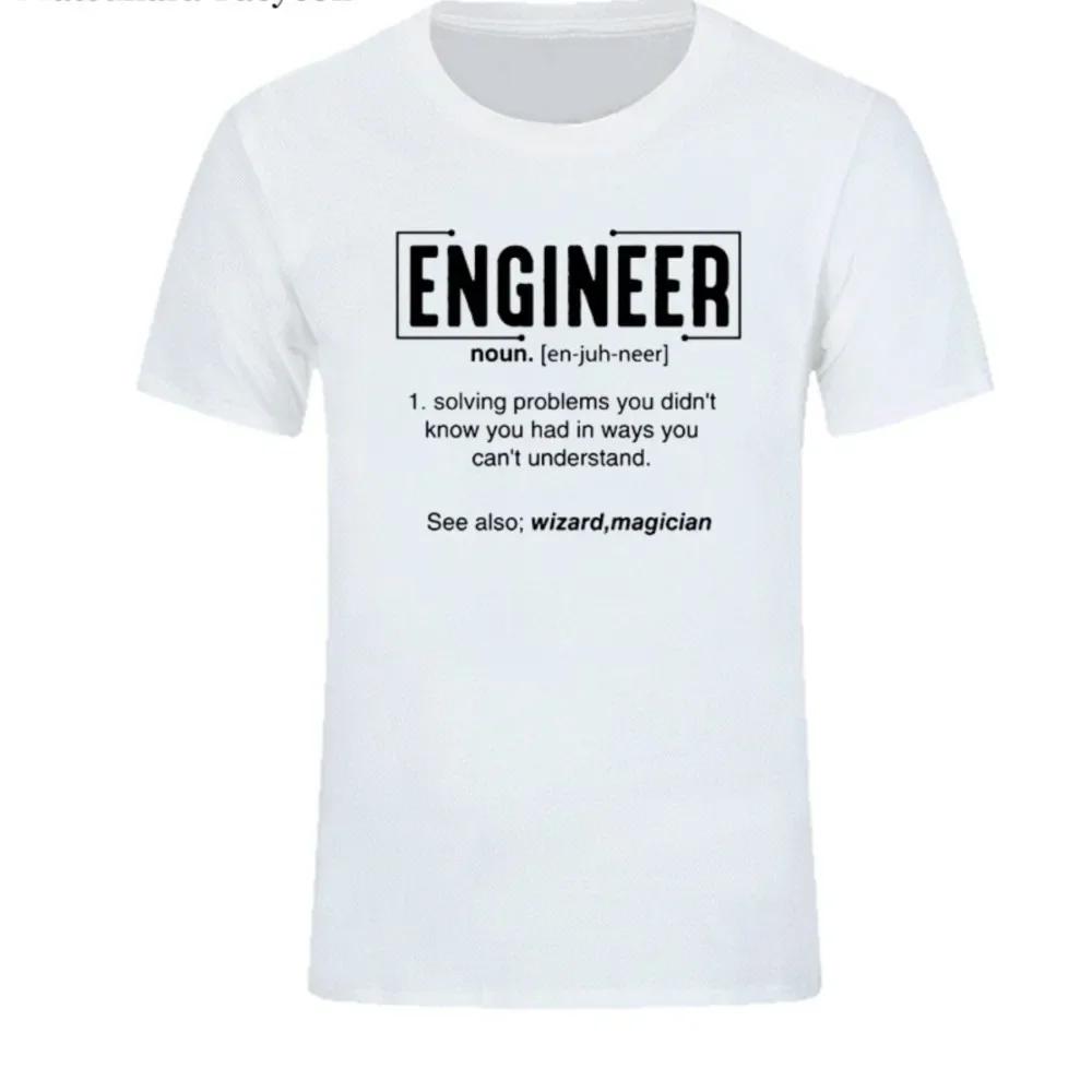 

Men T Shirt Engineer Dad Definition Noun Funny T Shirts Summer Cotton Harajuku Short Sleeve Streetwear Black T-shirt Clothes S