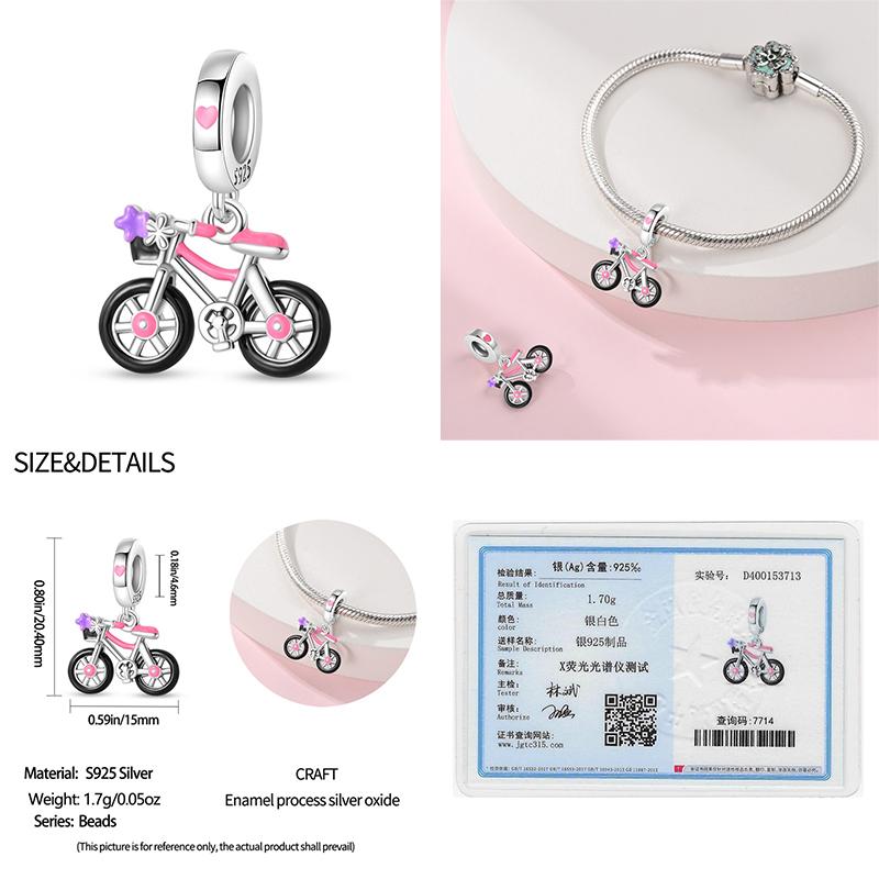 Brand New Copper Metal Off-Road Vehicle Sports Car Electric Bike Car Series Charm Bead Components Bead Components Compatible With Pan Authentic