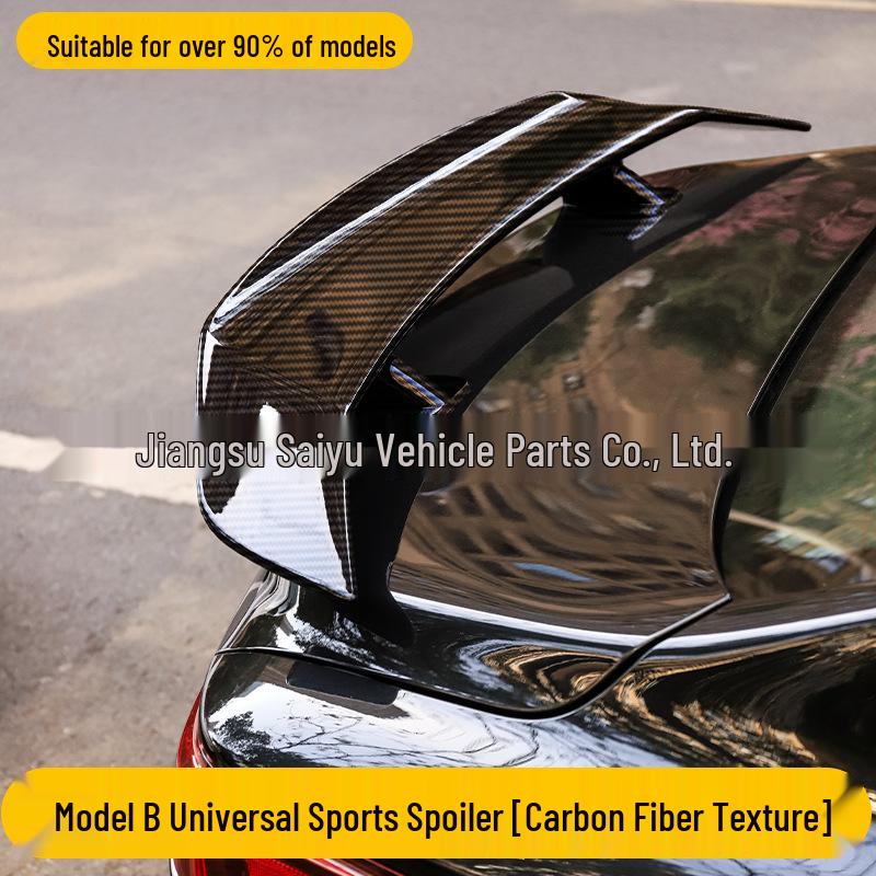 Universal No-Drill Sedan Rear Spoiler & Wind Deflector
