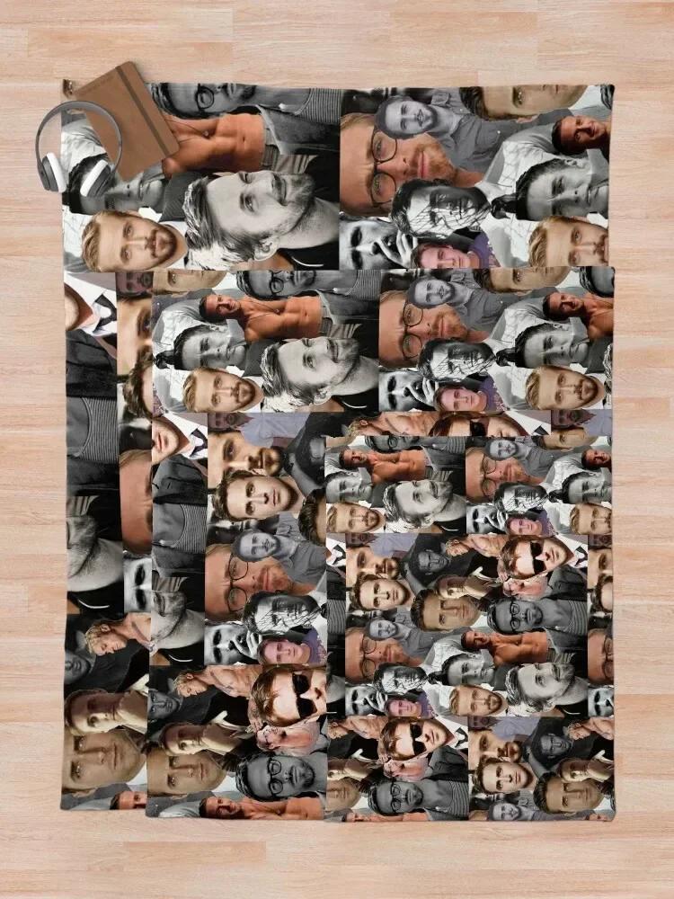 Ryan Gosling Collage Throw Blanket Furrys Bed Linens Wednesday Sofa Bed Anime Blankets
