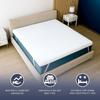 The White Stone Surmatelas en Memory Foam à 9 Zones Différenciées | Épaisseur 10 cm | Revêtement Déhoussable en Tissu Pure Hypoallergénique 