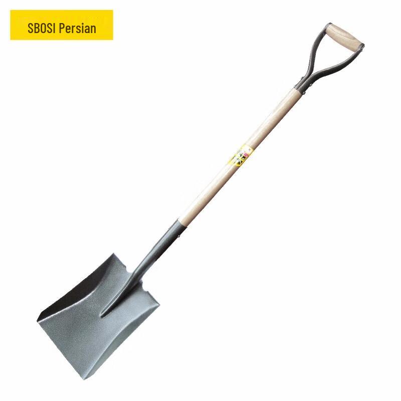 Heavy-Duty Square Head Steel Shovel CN plug (adapter included)