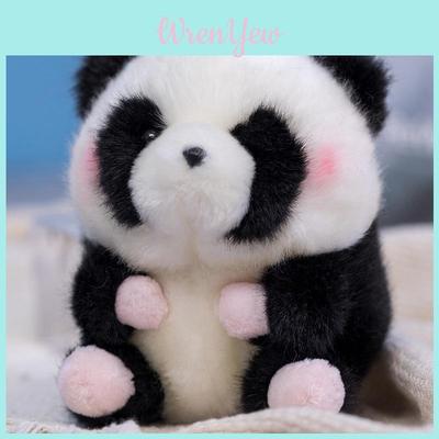 Cute Panda Plush Toy Backpack Pendant Small Rabbit Hamster Kawaii Doll Keychain