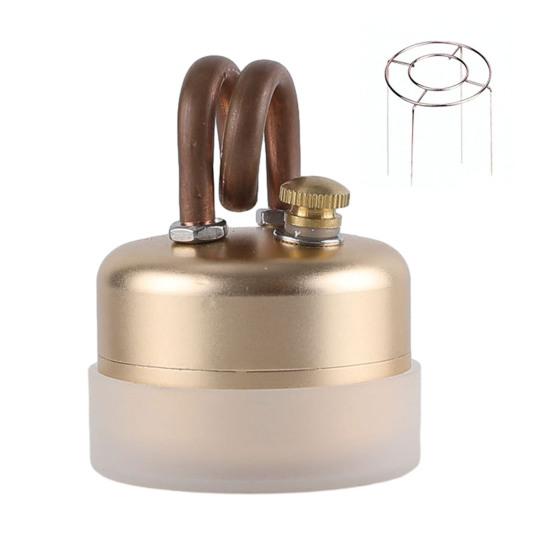 Taşınabilir Kamp Ocağı Ultra Hafif Rüzgar Geçirmez Isıtıcı Brülör Dış Mekan Maceraları Sırt Çantasıyla Yürüyüş Acil Durum Alüminyum Alaşımlı Sıvı Yakıtlı Ocak