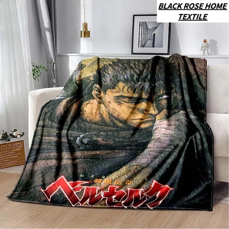 Fashion Art 3D HD Printed Berserk Anime Blanket Family Bedroom Sofa Bed Sheet Plush Sleeping Blanket Camping Warm Cover Blanket