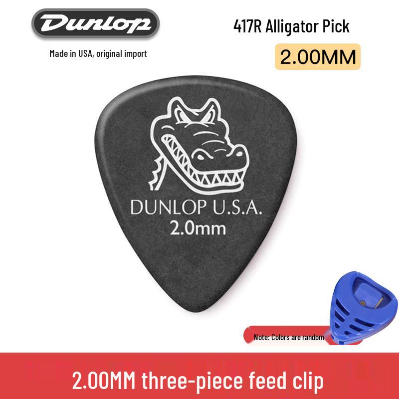 Dunlop 417 Alligator Electric Guitar Pick with Frosted, Non-Slip Texture for Fast Playing