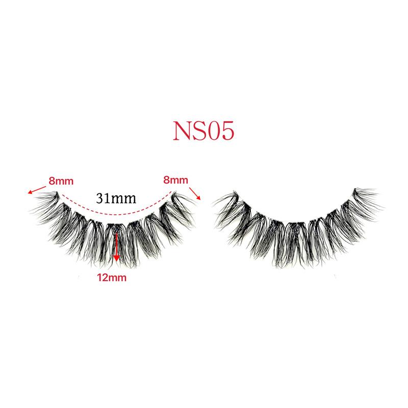 Comfortable Thin Lash Band Synthetic Hair Handmade Full Strip Cruelty-Free Eyelashes Custom Lashes Accessories