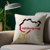 Nurburgring Sport Car Pillow Case Plush Fabric Soft Double Sided Print Sofa Cushion Cover Throw Pillow Covers