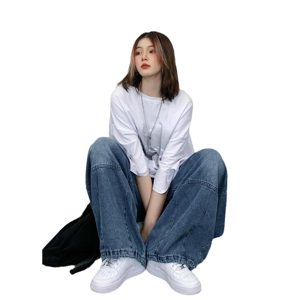 2023 Trendy Unisex Wide-Leg Hip-Hop Overalls: Four-Season Loose-Fit Jeans