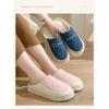 Waterproof Non-Slip Cotton Winter Slippers for Couples - Warm Indoor Footwear for Women