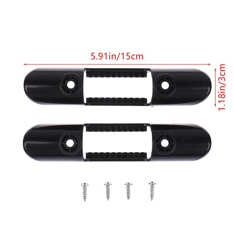 2Pcs Kayak Canoe Paddle Holder Clips Kayak Paddle Keeper With Screws Marine Deck Mount Paddle Buckle Paddle Holder Clips