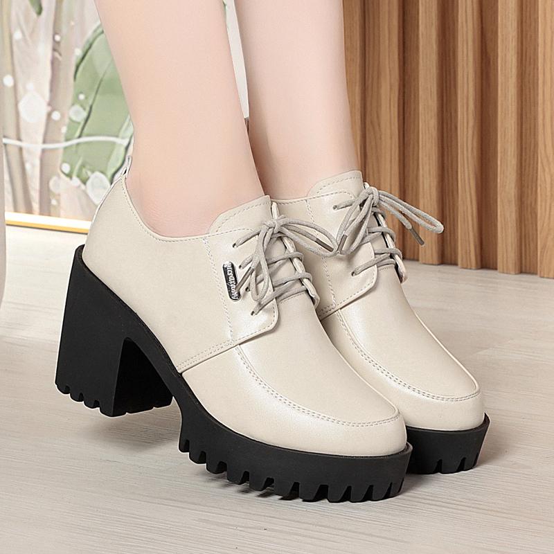 Høye hæler Kvinner Vårsko Kvinner Plattform Mote Kvinners Kjole Sko