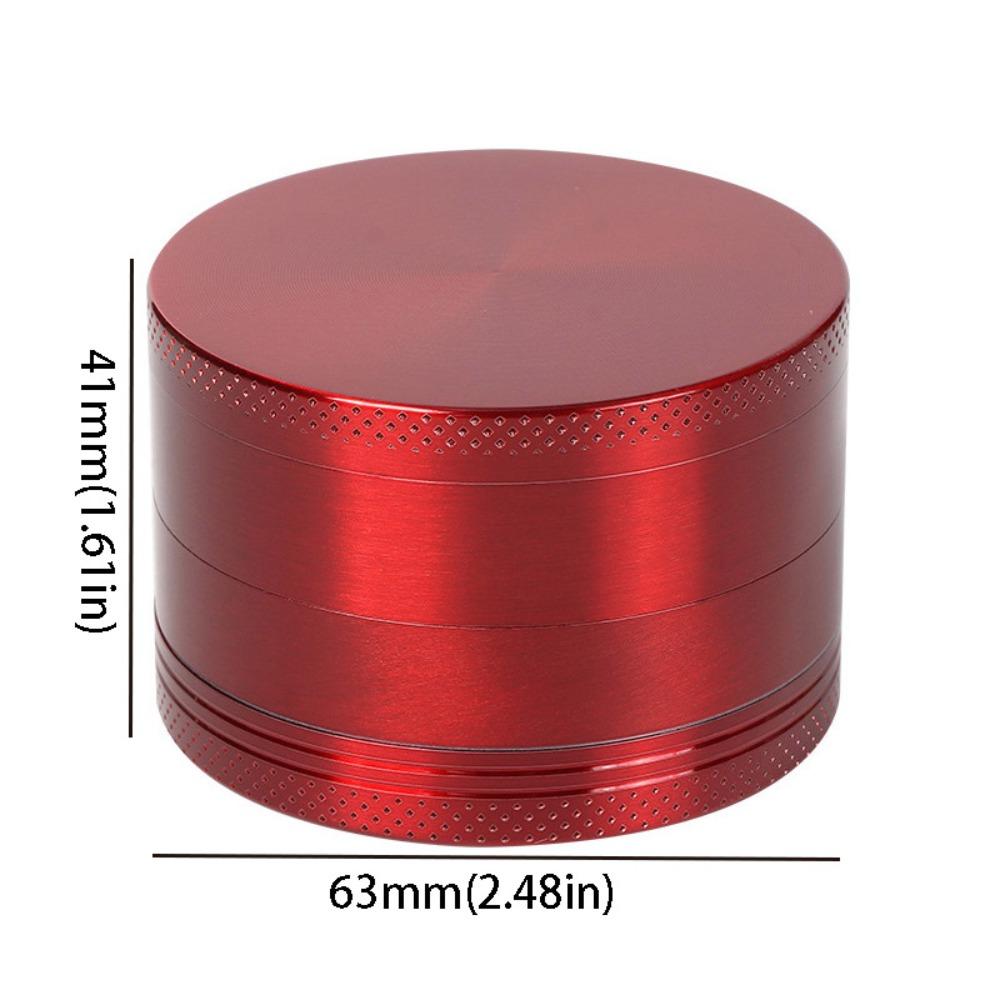 Grinder Zinc Alloy 4-Layer Grinder Non-Stick Coated Pollen Scraper Metal Grinder 40mm Size Portable Grinder Rolling Accessories
