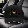 Black Panther Logo Adjustable Baseball Cap Unisex Black Sandwich Style Cap for Travel Parties Birthdays