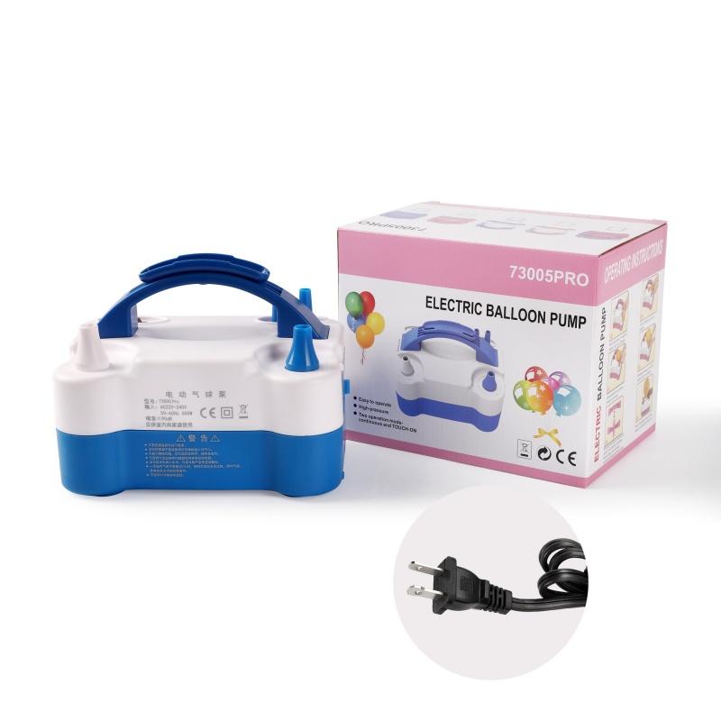 

1 шт. - Электрический насос для воздушных шаров, машина для выдувания воздушных шаров, насос для накачивания, автоматическая машина для накачивания с двойным отверстием, наполнитель воздушных шаров м. US Plug синий