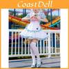 Maid Outfit Cosplay Polyester Fabric With Cute Apron And Bell For Halloween Cosplay Enthusiasts