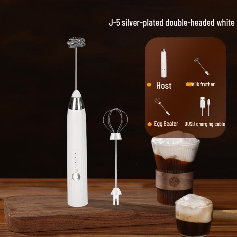 Portable Rechargeable Handheld Electric Milk Frother & Coffee Mixer