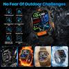 New Professional GPS Outdoor Smart Watch Men Flashlight Compass Waterproof Military Sport Tracker Bluetooth Call Smartwatch