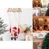 Christmas Santa Electric Parachute Toy With Music And Light For Kids Holiday Decor