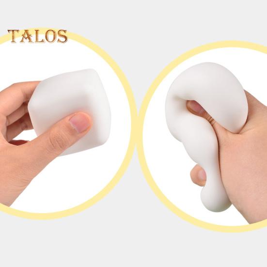 Decompression Toy Squeeze Tofu Slow Rebound Fidget Tofu Toy No Deformation Portable Stress Relief Fun Realistic Tofu Toy for Kids Adults