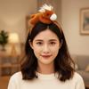 Pony 2026 New Year Headband Cartoon New Year Headpiece Children Gifts Horse Hair Hoop  Photo Prop