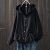 Japoneză coreeană de culoare solidă, largi, jachetă subțire, cu două straturi, din fire de bumbac, cu glugă, cu mâneci lungi, cardigan legat, haină subțire, îmbrăcăminte pentru femei