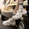 Height-increasing thick-soled hole shoes for women to wear breathable beach shoes, summer non-slip toe slippers