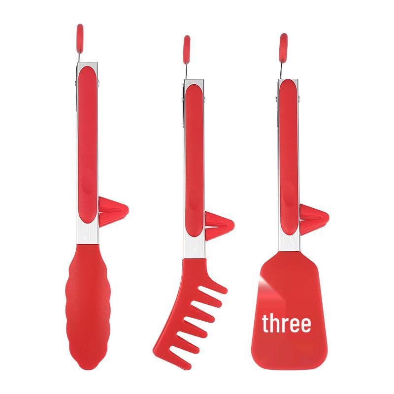 

ZISIZ Silicone Food Tongs Set