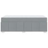 Bed Frame with Mattress Light Grey 100 x 200 cm Fabric