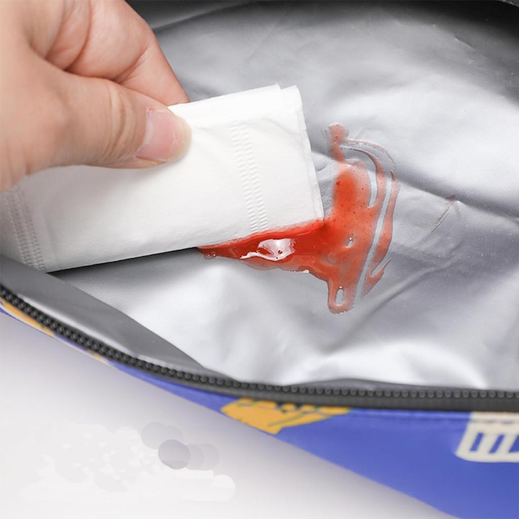 UMJCWELL Insulated Lunch Thermos Insulated Waterproof Polyester with EVA Compact and and Rolls Up for Perfect for Sports Cherry Blossom Club and Bag,