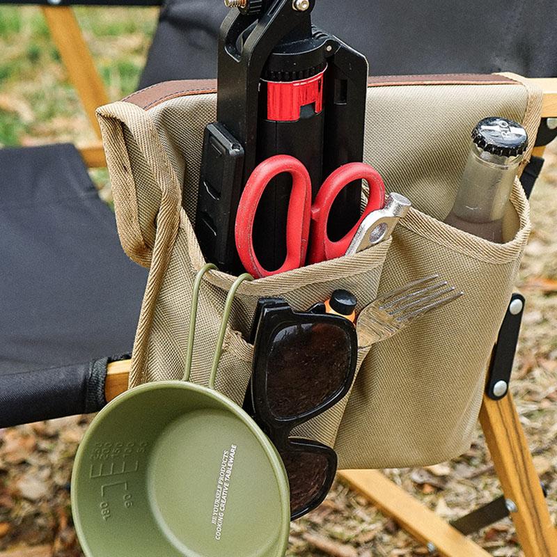 Faltbarer Campingstuhl Tasche Aufbewahrungsbeutel für Angelausrüstung Wasserabweisendes Oxford-Gewebe Mehrfachtaschen-Organizer Outdoor-Zubehör