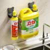 Adjustable Shower Gel Bottle Rack Wall Mounted Universal Shampoo Bottle Metal Holder Hand Soap Dispenser Hook Free Punching New