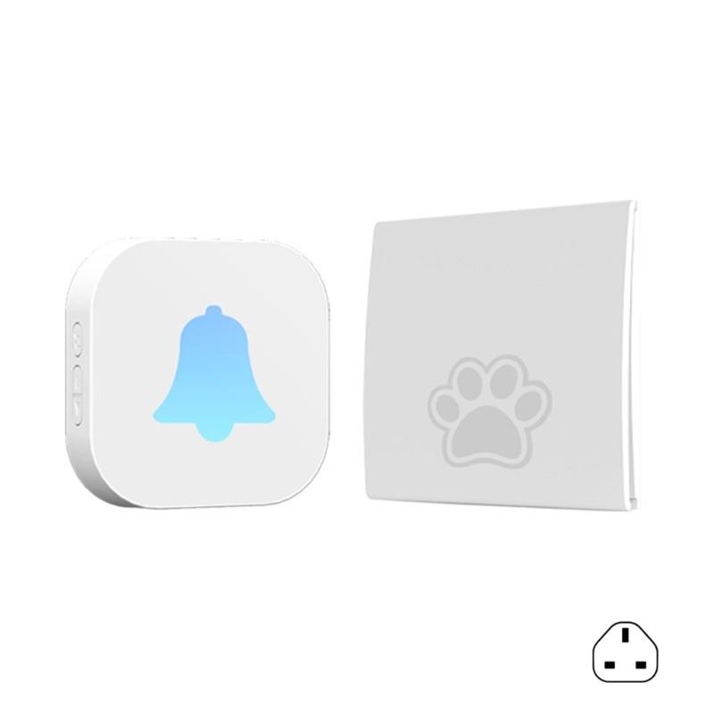 

Automatic Energy Wireless Entry Signal With 38 tune Selections Adjustable Sound Up To 85dB Weatherproof Build For Home Office Healthcare Facility белый