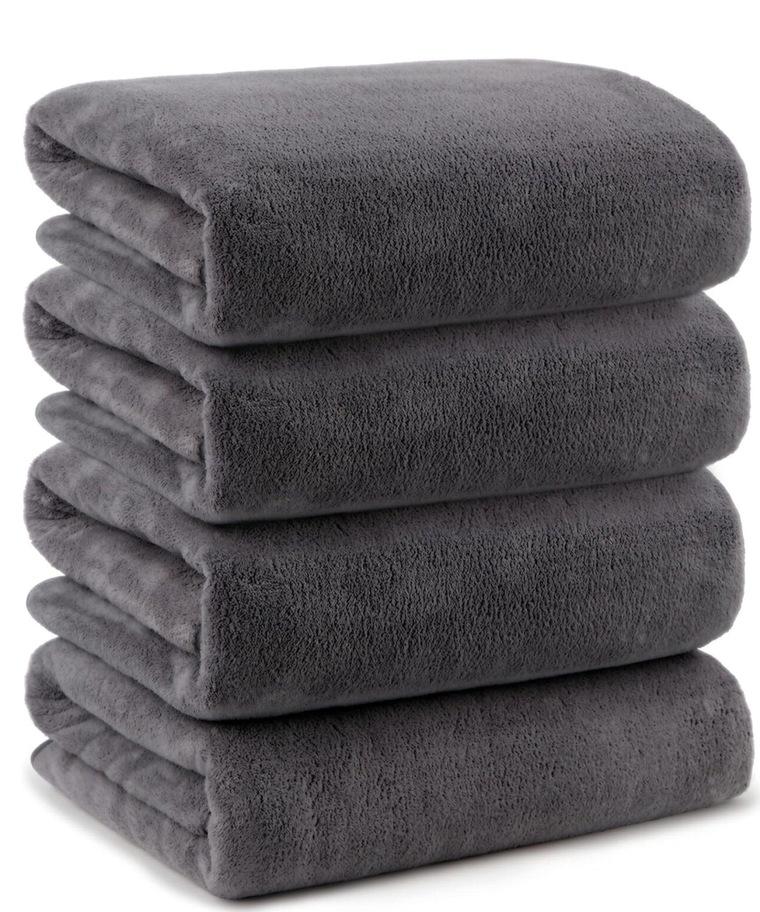 

Набор полотенец для ванной Mofuwa с гиалуроновой кислотой для сохранения вашей кожи, набор из 4 полотенец для ванной из микрофибры, толстые, быстросохнущие, маленькие, мини-полотенце для ванной, 4 ванны [содержит влагу]